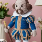 Amigurumi William Shakespeare – FREE Crochet Pattern