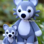 Amigurumi Wolf With Pups – FREE Crochet Pattern