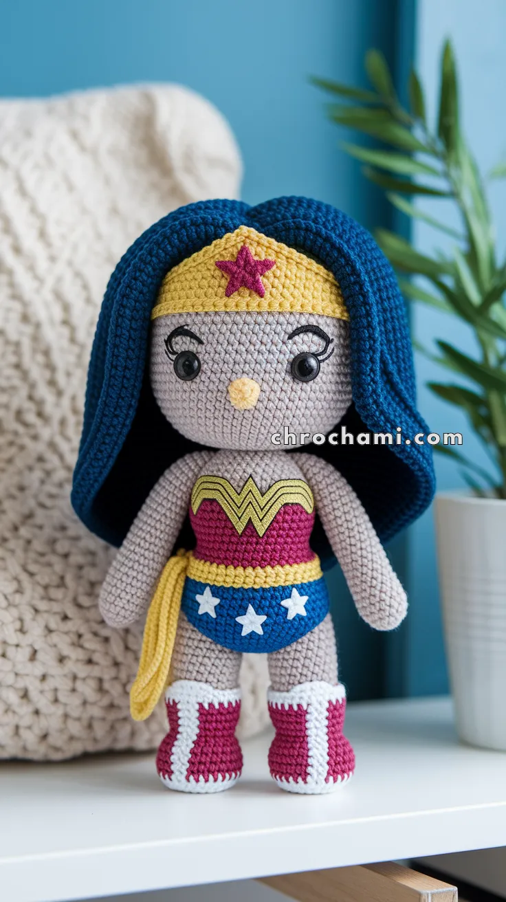 Amigurumi Wonder Woman – FREE Crochet Pattern