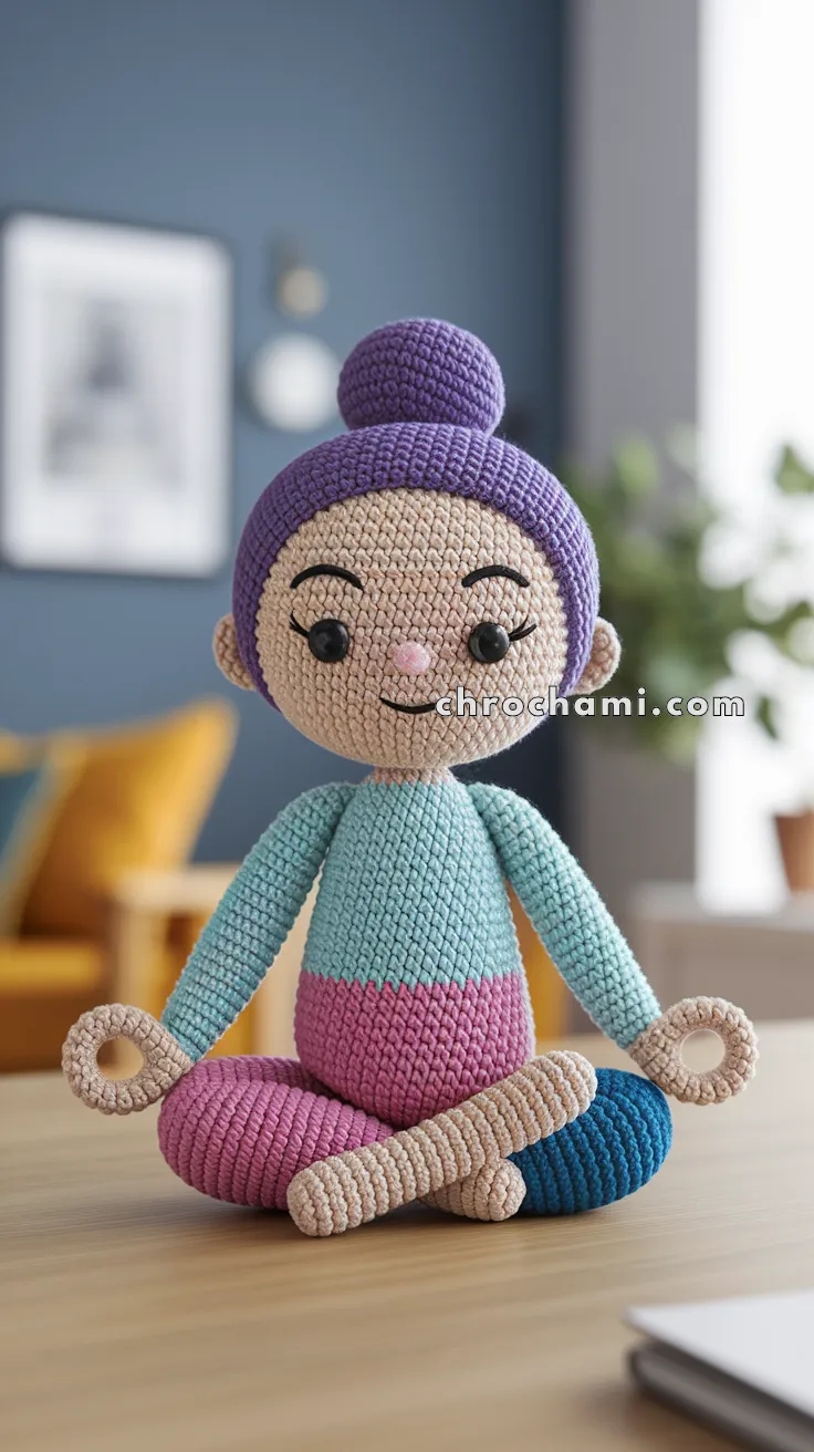 Amigurumi Yogi In Tree Pose – FREE Crochet Pattern